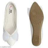 PU trendy women's bellies flats - woven design, closed back, comfortable sole, durable and stylish footwear