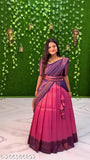 Soft silk and art silk unstitched South Design Indian Lehenga Choli with Dupatta, country of origin: India