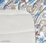 Soft cotton blend ethnic motif fitted bedsheet, premium quality for summer nights, ideal for adults, 2 pillow covers included, country of origin: India