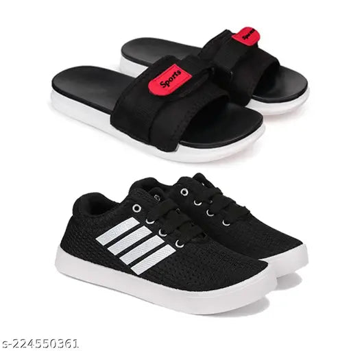 Waterproof EVA slippers, stylish flip flops for kids - Bersache Chappal, Breathable & Durable, Pack of 2