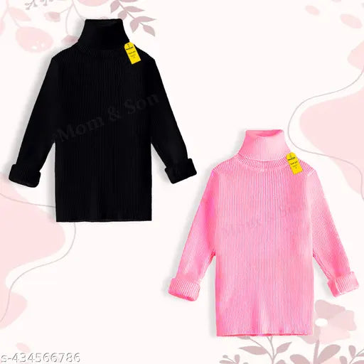 Woolen APARAJ baby casual winter full sleeve high neck, self-design net pattern. Baby boys and girls clothing on display." (124 characters)