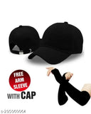 Solid cotton baseball cap & gloves set, 12-piece from India