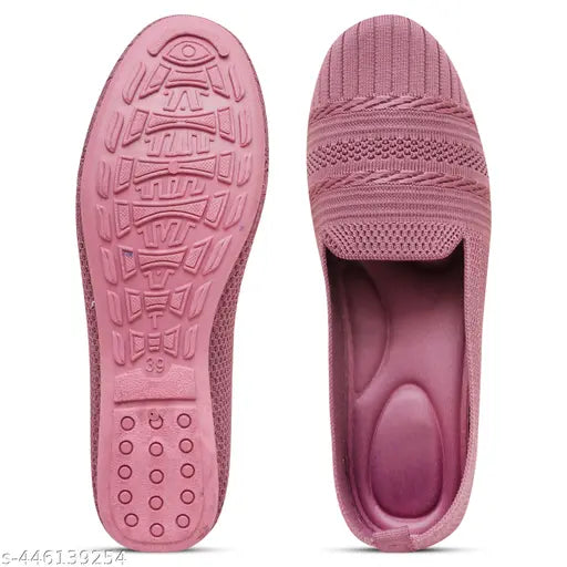 Multicolor textile ballerinas with high quality sole for women and girls, lightweight and stylish