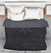 Velvet floral embossed super soft heavy double bed mink blanket, vibrant embossed style, luxurious Korean design for winter