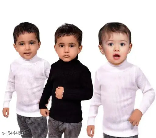 Multicolor wool sweaters for boys, pack of 3 in various sizes (0-3 Months - 7 Years)