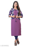 Trendy polyester kurtis, printed combo, three-quarter sleeves. S: bust 36in, length 44in | M: bust 38in, length 44in | L: bust 40in, length 44in | XL: bust 42in, length 44in | XXL: bust 44in, length 44in. Indian-origin fashion apparel