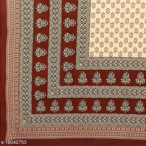 Indian cotton JT2 single bedsheet with 2 pillow covers