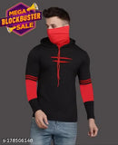 Men's cotton blend long sleeve solid t-shirt, size M, chest size 40in, made in India
