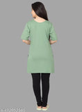 Green floral printed cotton night suit women's pajama set, ideal for comfortable sleep and daytime lounging