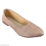Pink synthetic leather colorblocked flat belly for women, stylish ankle loop design, trending bellies in market
