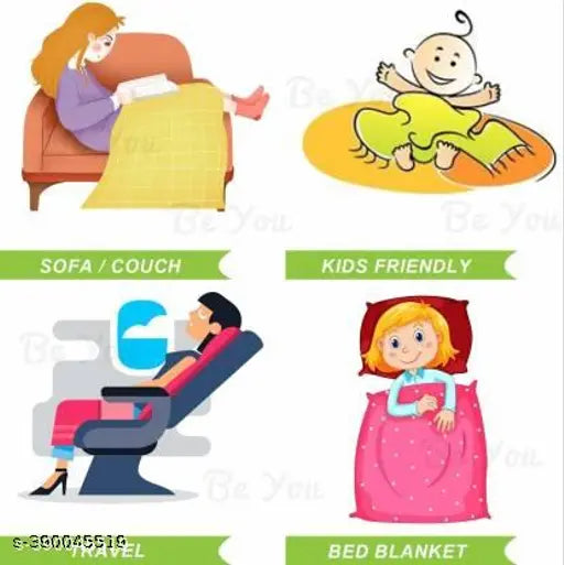 Cartoon single comforter, microfiber, lightweight, AC room-friendly bedding on display