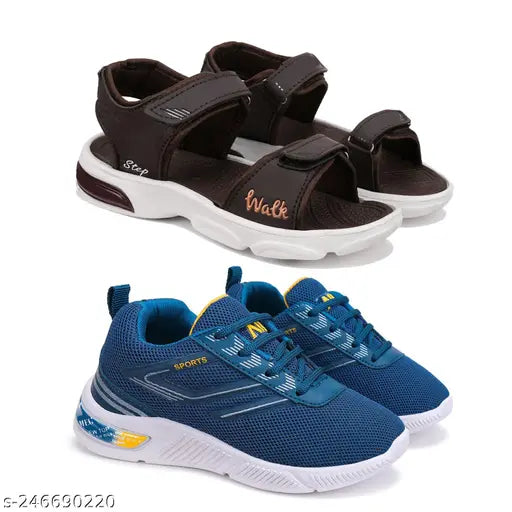 Comfortable EVA outdoor sandals for boys (Printed Net), ideal for relaxed summer days in India