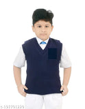 blue school sweater for boys, acrylic, short sleeves, solid pattern, cotton & fleece, comfortable & warm, organic cotton, germ-free, healthier option, impeccable design, Indian origin, sizes: 3-4yrs (24), 4-5yrs (26), 5-6yrs (28), 6-7yrs (30), 7-8yrs (32), 8-9yrs (34), 9-10yrs (36), 10-11yrs (38), 11-12yrs (40)