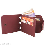 Textured faux leather wallet, 5 compartments, free size, Indian-made accessory