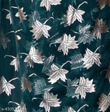 Chiffon wedding saree collection, Indian silk and zari woven, trending party wear for Diwali, Durga Puja, Raksha Bandhan, Navratri. Single silver foil embellished saree with separate blouse piece