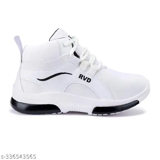 Synthetic and EVA boys' running shoes, easy to wear lace-up style. Ideal for outdoor activities, suitable for both boys and girls. Perfect for all-day sports wear