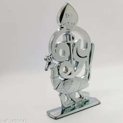 Indian Om Murugan Vel Peacock Car Dashboard, decorative item for car dashboard