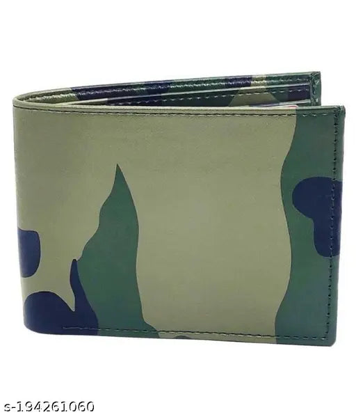 PU casual men's wallet, solid net design, free size (L4cm x W3cm)