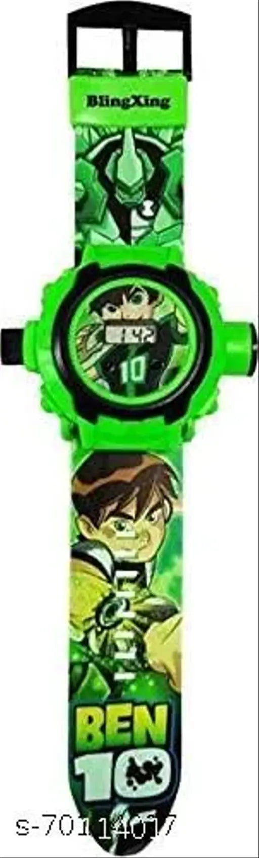 Ben 10 Kids Watch with Projector Toy Digital, 24 projector images, durable and skin-friendly children's watch with comic character design