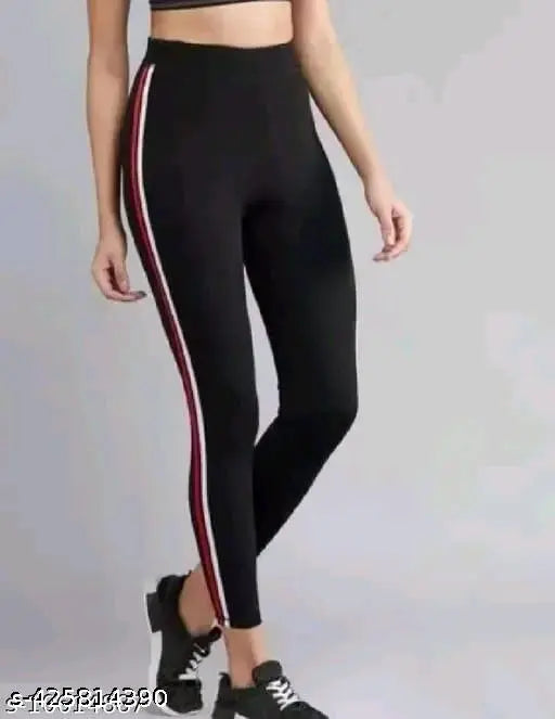 Multicolor cotton blend women's track pants, vibrant and stylish athletic wear for fitness enthusiasts, India origin