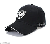 Solid cotton baseball cap, "Style Eaglebuzz" embroidery on front, adjustable fit, made in India