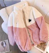 Colorblocked wool waistcoat for women, Urbane Sensational jacket on hanger