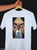 Vektek Moosewala Punjabi printed polyester t-shirt, striped design for men & boys under 99-199, casual wear perfect for sports