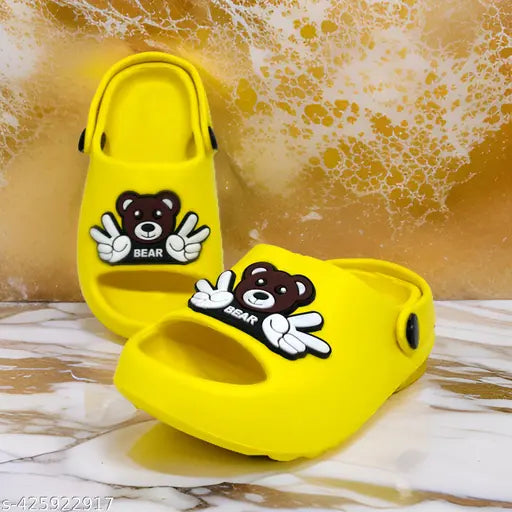 EVA soled, lightweight, breathable FASMANIA Kids Sticker Soft Clogs - ideal for fun and comfortable playwear on land or water