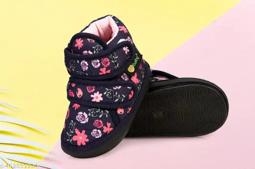 Cotton and PVC Im Baby shoes with Chu Chu musical sound, 10-12 months size, skin-friendly footwear for kids