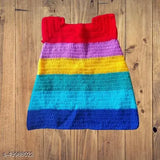 Wool colorblocked sweater for girls (6-12M, 9-12M, 12-18M, 0-1Y), Indian-made Princess Stylus design
