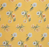 Superfine glace cotton fitted bedsheet with floral print, 180 thread count, ideal for summer, double king size