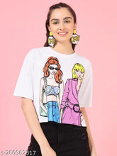 Lycra Women's Trendy Insta T-shirt with printed net pattern, size N, made in India