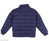 Nylon Indian fort full sleeve jacket for Boys, solid pattern with zip closure