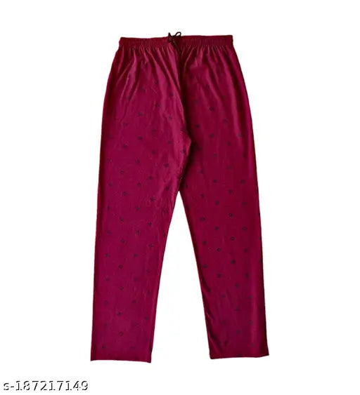 Women's maxi length cotton pyjama pant - 3 pack, ideal for all occasions, Indian-made