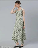 Rayon printed net mehendi kurti and pants, sleeveless set with vibrant pattern, size XS-XXXXL