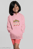Printed cotton blend hoodie for girls, vibrant design on a kids sweatshirt, essential wardrobe piece for 2-3 years