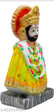 Marble Khatu Shyam Ji statue, intricately carved and peaceful, 3.5x6x2.5 inches, perfect for home or office decor