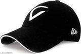 Stylish black cotton baseball cap, adjustable for men, women, boys, and girls