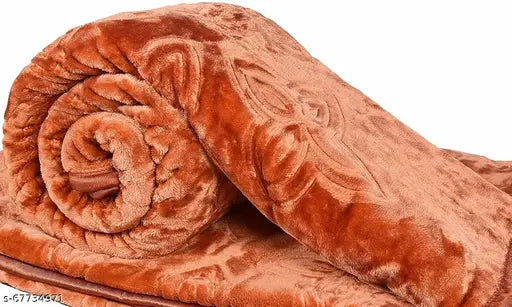 Luxury microfiber mink double bed blanket, self-design, ultra-divine for bedroom essentials
