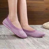 Stylish textile loafers, printed pattern, closed back, daily use women bellies - SUPEX fancy bellies