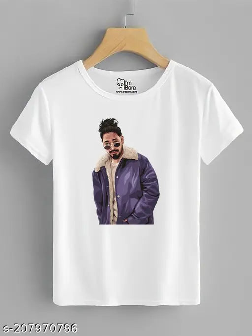 Emiway Bantai printed t-shirt, short sleeves polyester, Indian hip hop artist merchandise