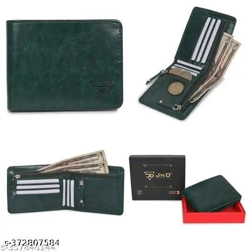 Brown Faux Leather Classic World Wallet: 2 compartments, 5 card slots, coin pocket, zip lock for currency. Ideal for daily use and a perfect gift for men." (108 characters)