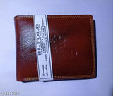 Boys brown artificial leather wallet, five compartment, solid pattern, formal/casual accessory, made in India