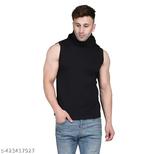 Cotton cut sleeve t-shirt, sleeveless and elegant, men's size M or L (chest 18in/19in, length 25in/26in)