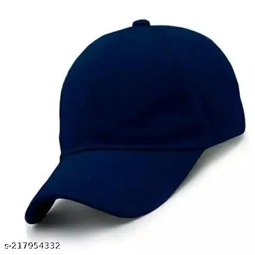 Navu blue cotton baseball cap, cool & trendy unisex design from India