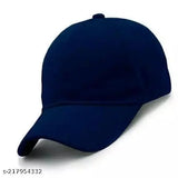 Navu blue cotton baseball cap, cool & trendy unisex design from India