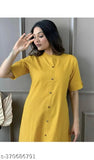 Cotton women's kurta set with palazzos, solid net, short sleeves, best fabric quality