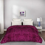 Golden microfiber floral print king size mink blanket, ideal for winter use and all-year round