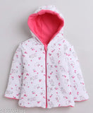 Cotton reversible hooded winter jacket for babies (0-6M to 2-3Y), Solid pattern from India