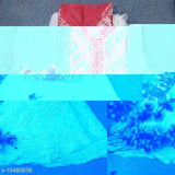 White Chikankari Cotton Kurti with Sharara Set, Georgette bottomwear, M-XXXL sizes